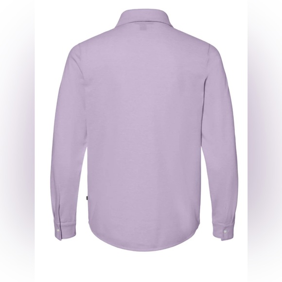 PRIM+PREUX BUTTON DOWN SHIRT CASUAL MEN’S LONG SLEEVE PURPLE COLOR SIZE LARGE - Picture 3 of 9